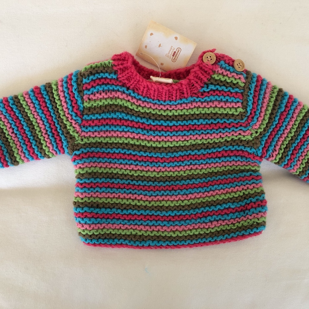 3Pommes Multi Colored Sweater